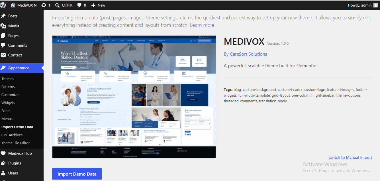 Medivox Setup Wizard